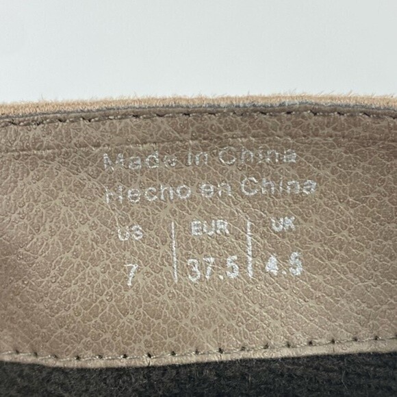 Call It Spring Heeled Boots Womens Size 7 Tan Zipper Long Boots - Picture 11 of 11